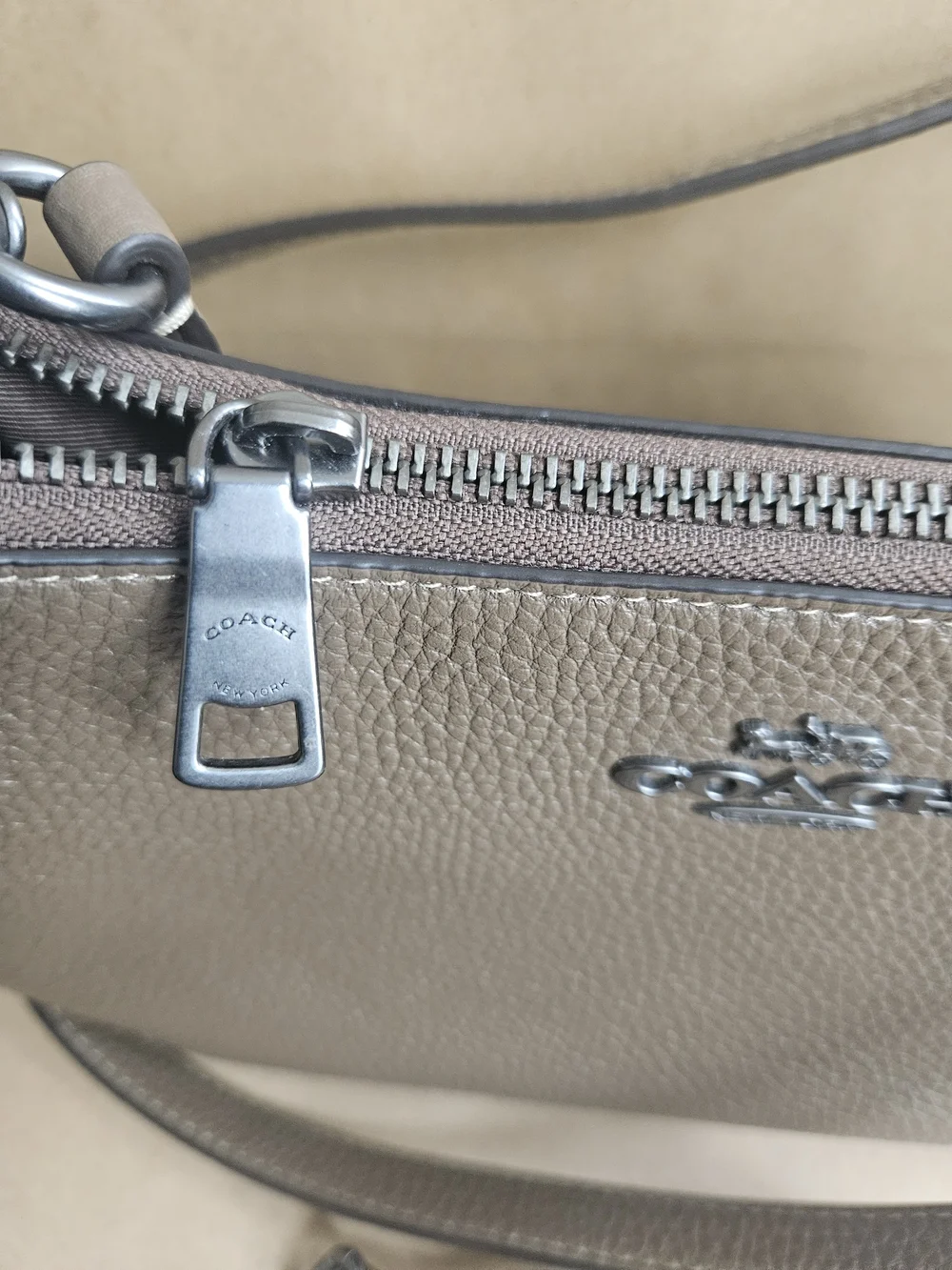 COACH Teri Shoulder Crossbody Bag Gunmetal/Dark Stone CV934